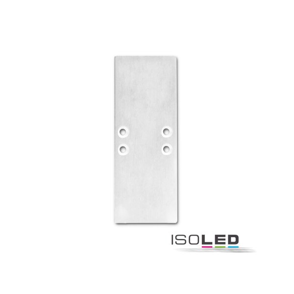 Endkappe EC66 Aluminium silber für Profil  2SIDE, 2 STK, inkl. Schrauben