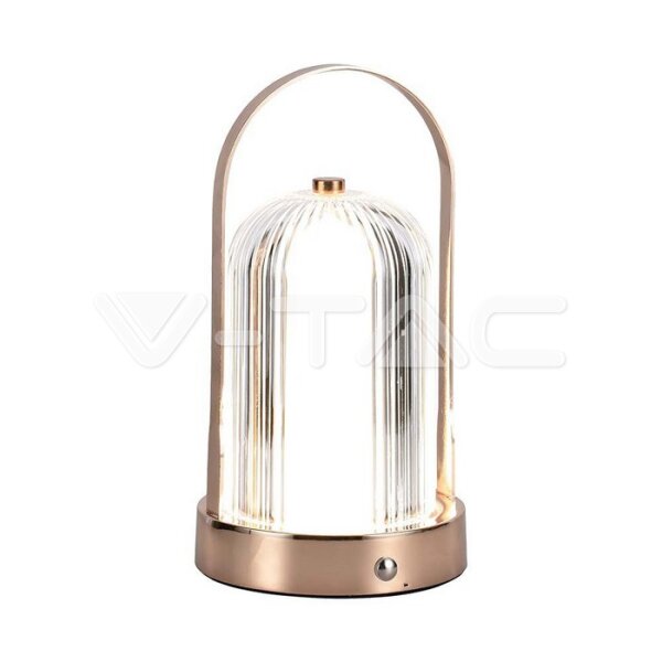 LED TABLE LAMP-1800mAH BATTERY (D120*190)  3IN1 ANTIQUE BRONZE PLATING BODY