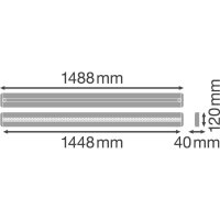 LN INDV D 1500 48W/3000K DALI      LEDV