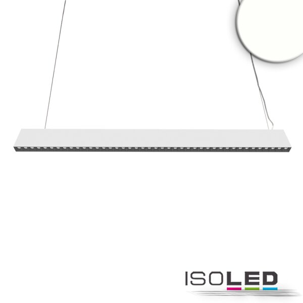 LED Hängeleuchte Raster Up+Down, 15+32W, 8,5x128cm, weiß, UGR<6, 4000K, 1-10V dimmbar