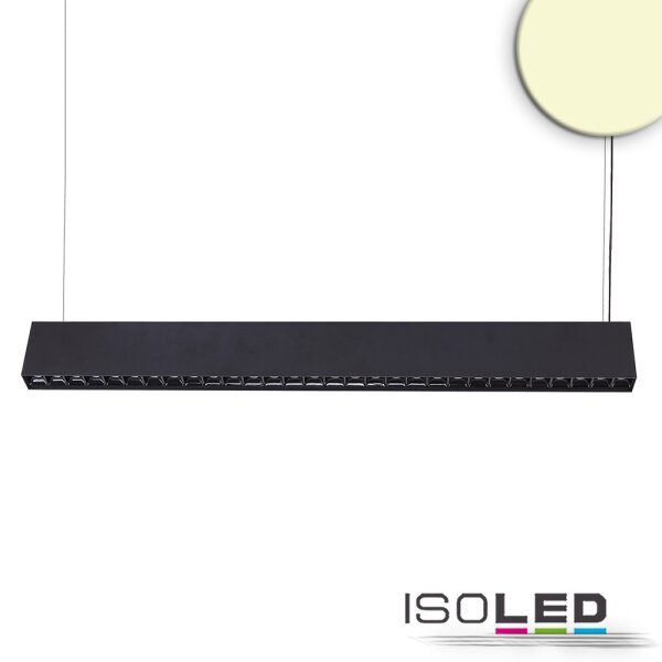 LED Hängeleuchte Raster Up+Down, 15+32W, 8,5x128cm, schwarz, UGR<6, 3000K, dimmbar