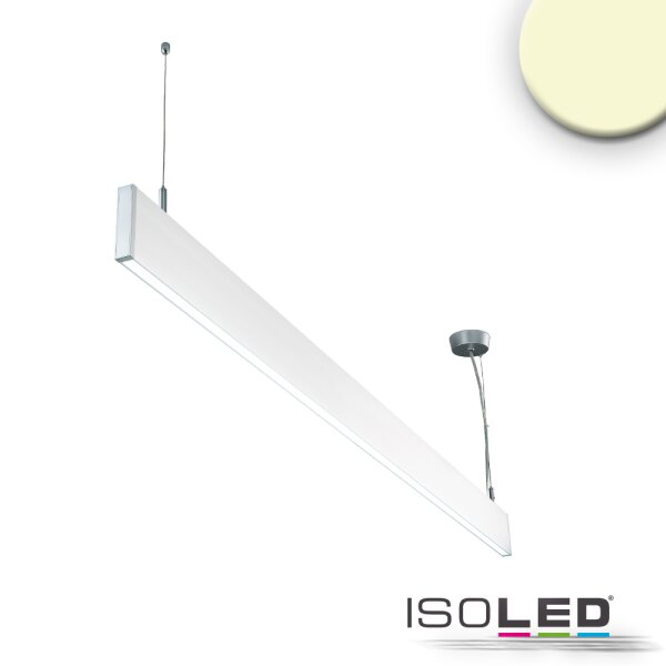 LED Hängeleuchte Linear Up+Down 600, 25W, prismatisch, linear- u. 90° verbindbar, weiß, warmweiß