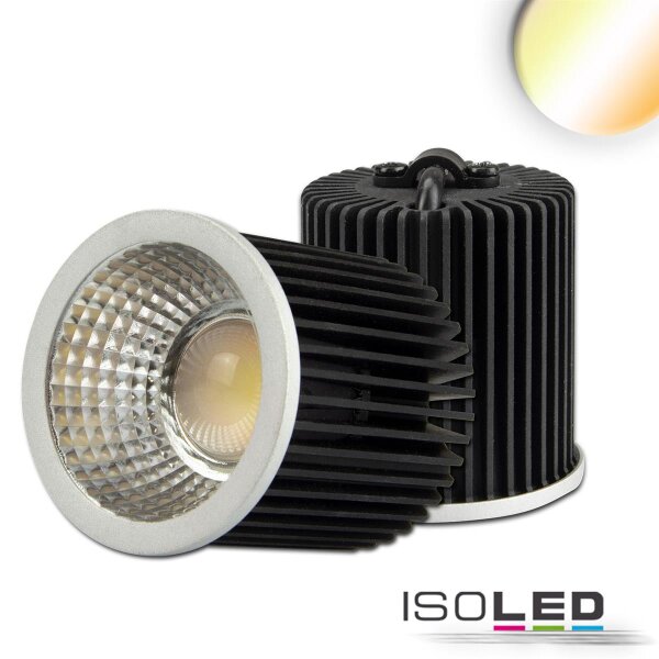 LED Spot weißdynamisch GU10 8W, 3-polig, 24V DC, silber, 60°, 2700k-5700K, CRI80