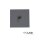 Cover Aluminium eckig 1 schwarz für Wandeinbauleuchte Sys-Wall68