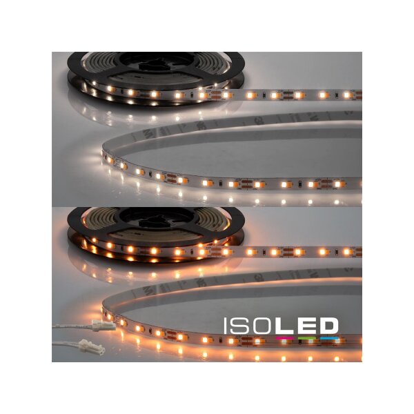 LED CRI919/940 MiniAMP Flexband, 12V, 10W, weißdynamisch, 250cm, beidseitiges Kabel mit male-Stecker