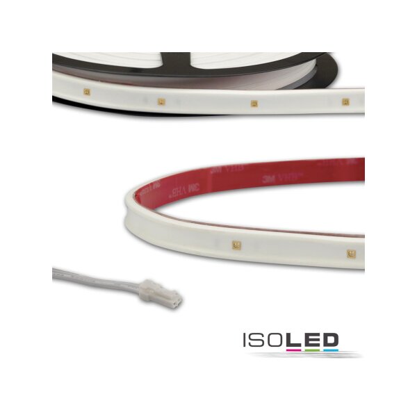 LED UV-C MiniAMP Flexband 270nm, 12V DC, 6W, IP54, 58cm, weiß, einseitig Kabel mit male-Stecker