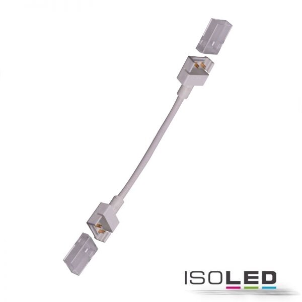 Clip-Verbinder mit Kabel (max. 5A) für 2-pol. IP68 Flexstripes Breite 12mm und Pitch-Abstand >8mm