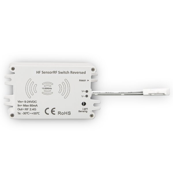 Sys-Pro Funk HF-Bewegungsmelder MiniAMP mit invertierter Funktion für UV-C, 9-24V