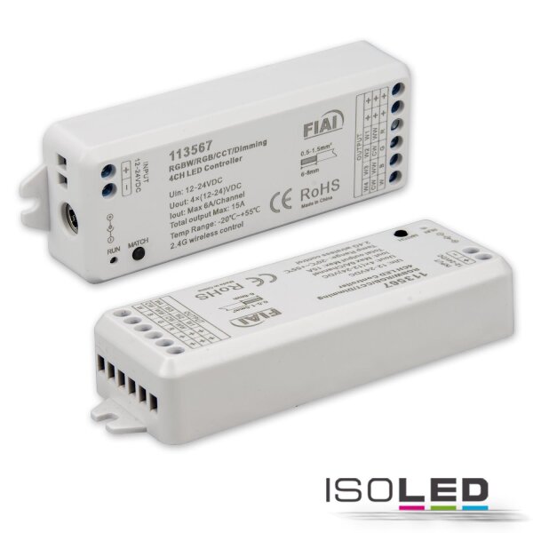 Sys-Pro Funk Mesh PWM-Dimmer, 1-4 Kanal, 12-24V DC 4x3A