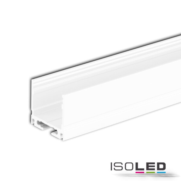 LED Aufbauprofil SURF16 Aluminium weiß pulverbeschichtet, RAL9010, 200cm