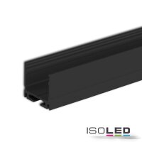 LED Aufbauprofil SURF16 Aluminium schwarz eloxiert, 200cm