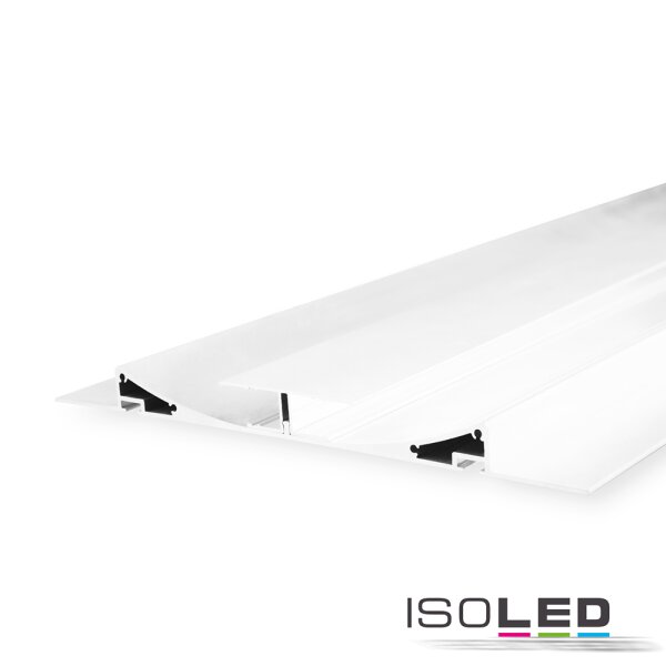 LED Trockenbau-Leuchtenprofil Double Curve, weiß RAL 9010 200cm