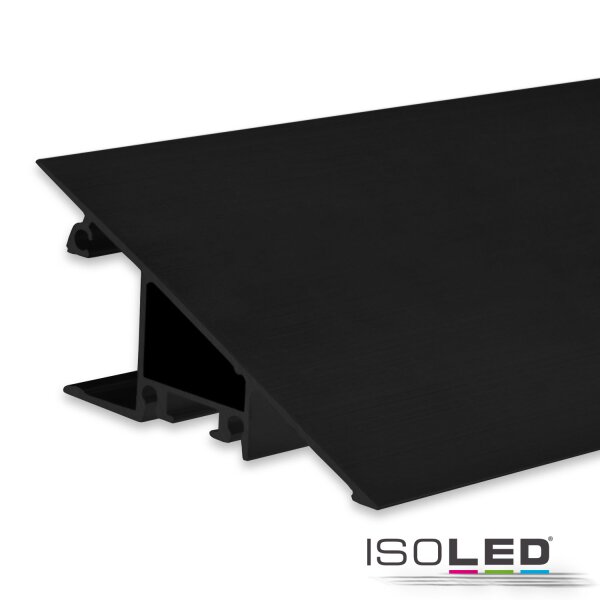 LED Aufbauleuchtenprofil HIDE TRIANGLE Aluminium schwarz RAL 9005, 200cm