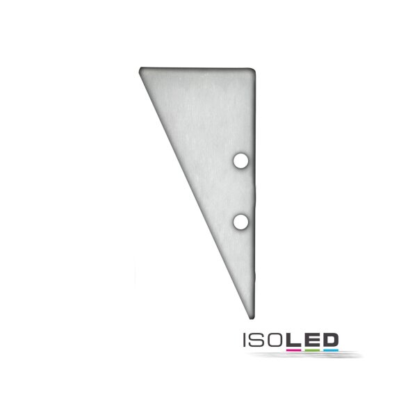 Endkappe EC91 Aluminium eloxiert für Profil HIDE TRIANGLE inkl. Schrauben