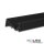 LED Aufbauprofil FURNIT6 S Aluminium schwarz RAL 9005, 200cm