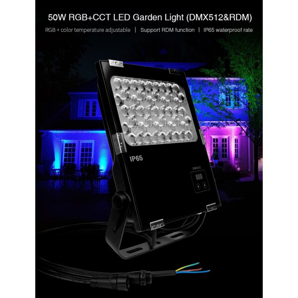 DMX512 & RDM RGB CCT project lamp (25d  beam), 50W