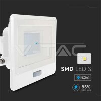 30W LIGHT SENSOR FLOODLIGHT WITH SAMSUNG CHIP 6400K WHITE BODY