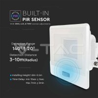 30W LIGHT SENSOR FLOODLIGHT WITH SAMSUNG CHIP 6400K WHITE BODY