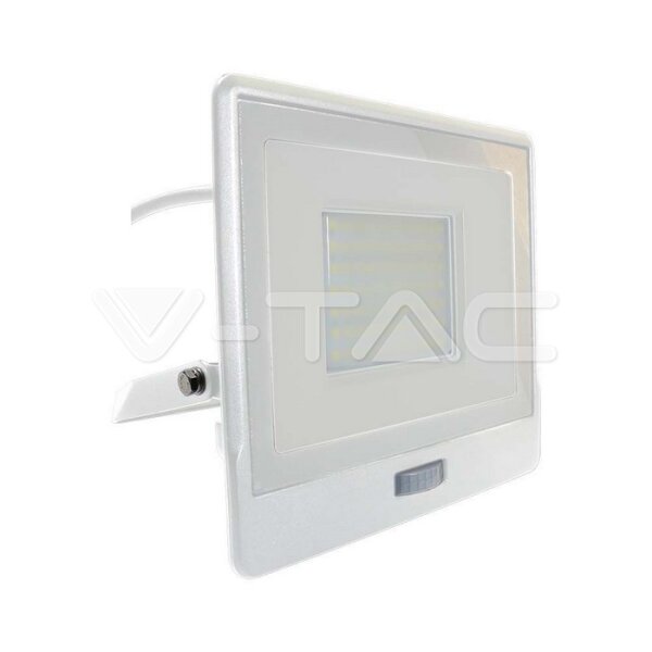 50W LIGHT SENSOR FLOODLIGHT WITH SAMSUNG CHIP & CABLE(1M) 6400K WHITE BODY