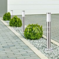 BOLLARD LAMP WITH WIR SENSOR & STAINLESS STEEL BODY-IP44-SATIN NICKEL