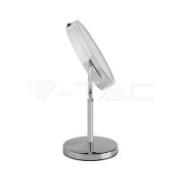 3W-LED MIRROR LIGHT WITH 4*AAA BATTERY-CHROME BODY-D:17CM