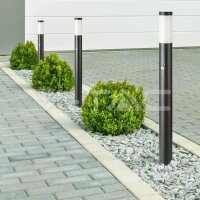 BOLLARD LAMP WITH PIR SENSOR & STAINLESS STEEL BODY( H:110CM )-IP44-BLACK