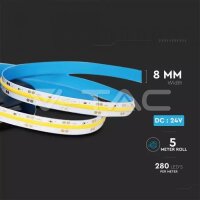 LED 280 COB IP20-3000K 10W DC24V 800LM/M