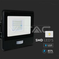 20W LIGHT SENSOR FLOODLIGHT WITH SAMSUNG CHIP 3000K BLACK BODY