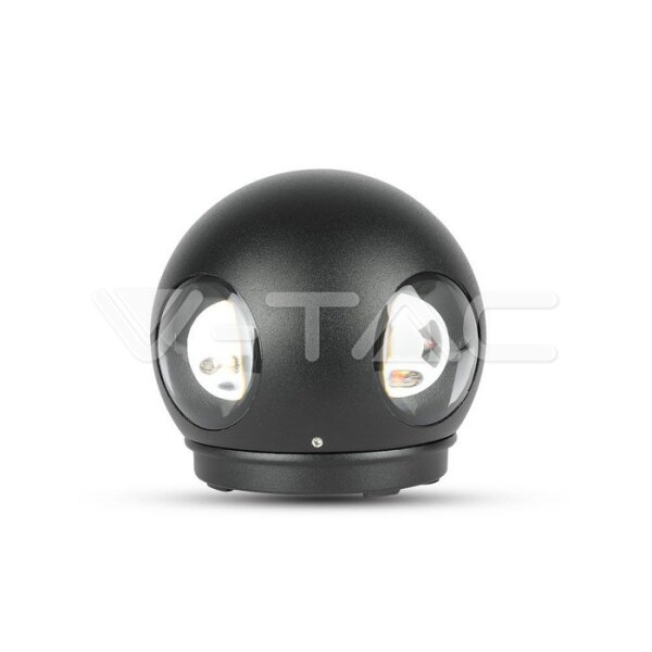 4W LED WALL LIGHT(ROUND) 3000K IP65-BLACK BODY