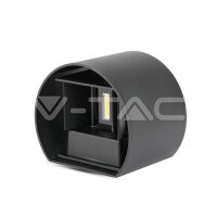 6W-WALL LAMP WITH BRIDGELUX CHIP 4000K BLACK ROUND