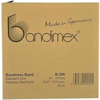 Bandimex Edelstahlband 19mm 3/4", 30m