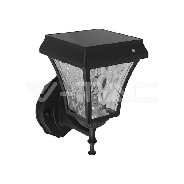 LED SOLAR STAND LAMP 3000K+6000K MATT BLACK BODY