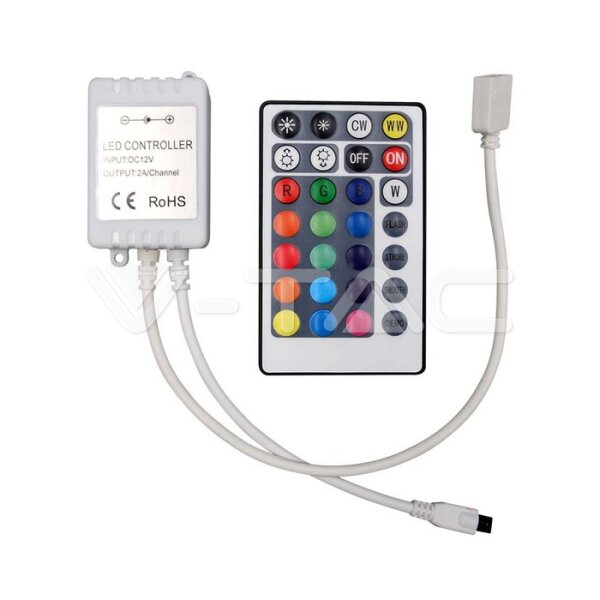 INFRARED CONTROLLER WITH REMOTE CONTROL CCT:3IN1+RGB 28 BUTTONS