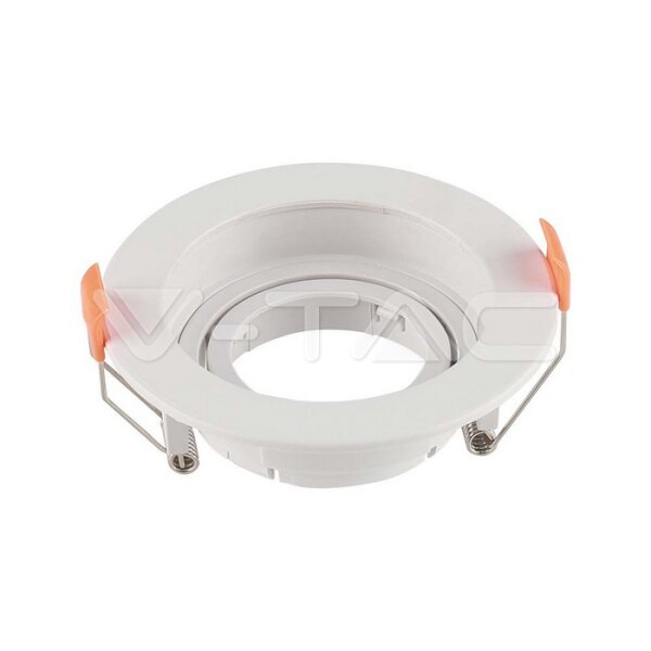 GU10 FITTING PLASTIC ROUND-WHITE 102x42mm MOV