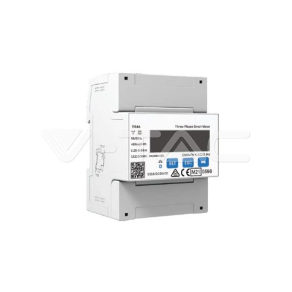 SMART METER 3*230/400V 5( 80 )A RS485 4P MID