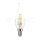 4W LED CANDLE FLAME FILAMENT BULB 3000K E14