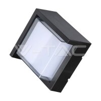 7W LED WALL LIGHT WITH CAP COVER 3000K BLACK-SQUARE