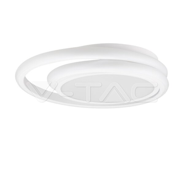 38W LED Designer Ceiling Light White Double Round 4000K