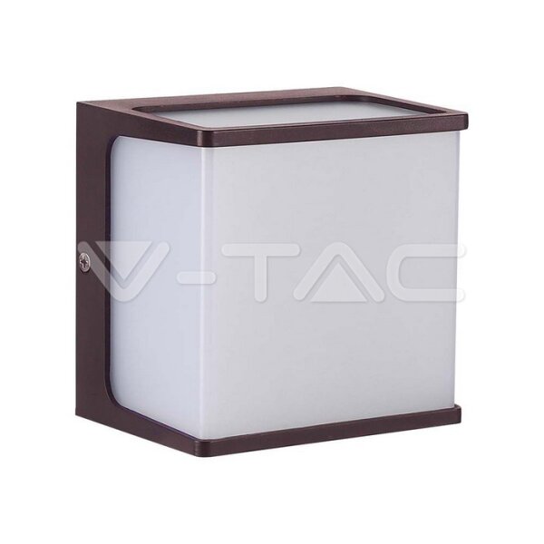 8W-LED WALL LIGHT-3000K BROWN BODY IP65