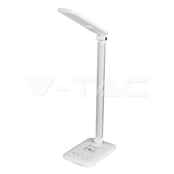 7W LED TABLE LAMP WITH WIRELESS CHARGER 3in 1-WHITE