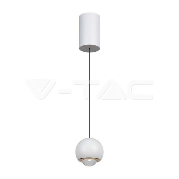 5W LED HANGING PENDANT LIGHT 3000K WHITE BODY