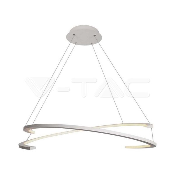 50W-LED METAL HANGING LAMP-800*1200MM-WHITE BODY TRIAC DIMMABLE-3000K