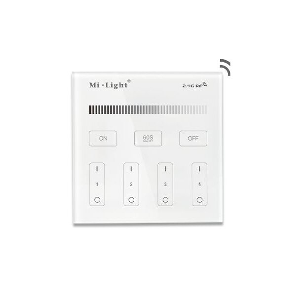 touch pannel 4 zone dimmer remote controller,  3V