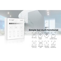 touch pannel 4 zone dimmer remote controller,  3V