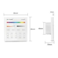 touch pannel 4 zone RGBCCT remote  controller, 230V