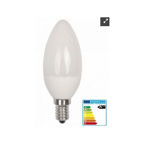 LED-Kerze, E14, matt, 2700K, 25.000h, 480lm, 240ø