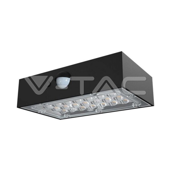 3W LED SOLAR WALL LIGHT-BRICK 350LM LITHIUM  BATTERY 3.7v 1200mA CCT: 4000K+3000K BLACK