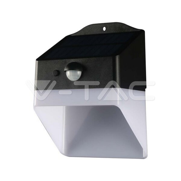 2W LED SOLAR WALL LIGHT-PANDA 200LM LITHIUM BATTERY 3.7v 1200mA CCT: 4000K BLACK+WHITE