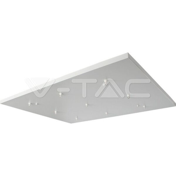 STEEL CANOPY 800*600*H20mm - MATT WHITE