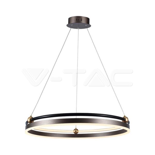 30W LED HANGING LAMP - SINGLE RING 3000K COFFEE BODY